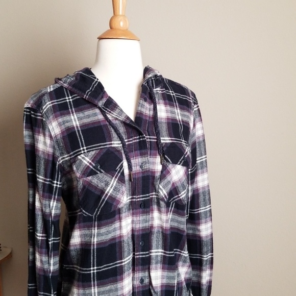 Hooded Flannel shirt Garage XS - Picture 5 of 7